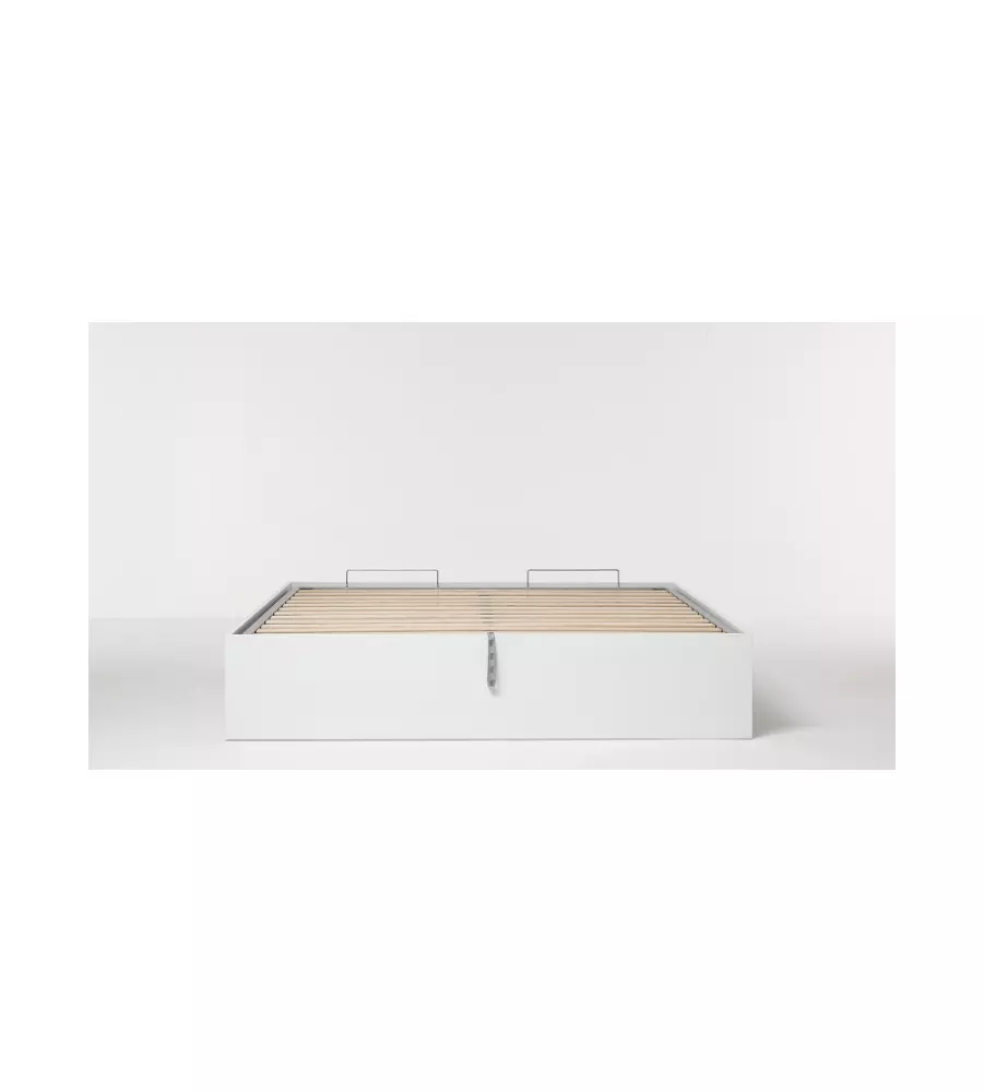 LETTO MATRIMONIALE CONTENITORE "BED BOX" BIANCO 160X190 CM